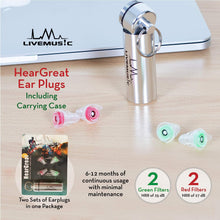 Load image into Gallery viewer, HearGreat Reusable Silicone Ear Plugs