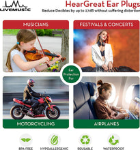 Load image into Gallery viewer, HearGreat Reusable Silicone Ear Plugs
